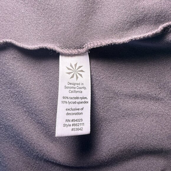 Women's Petite MP Athleta Crescendo Tiered Skirt in Gray Asymmetrical Hem - Picture 6 of 7